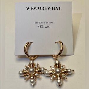 We Wore What Snowflake Earrings New. NWT